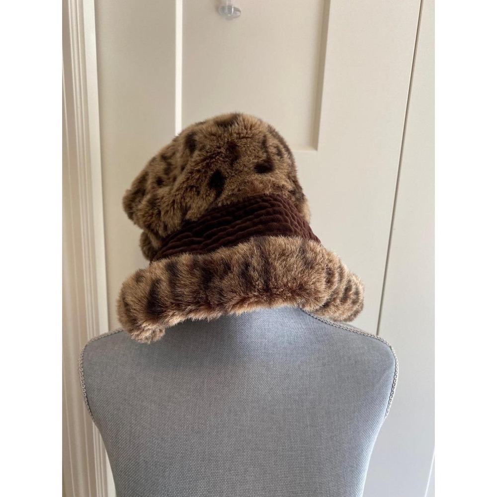 Vintage Florence Hat Women Winter Italy Daniele Meucci Faux Fur Soft OS s2